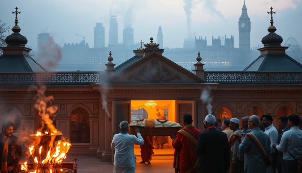 Hindu funeral rites London