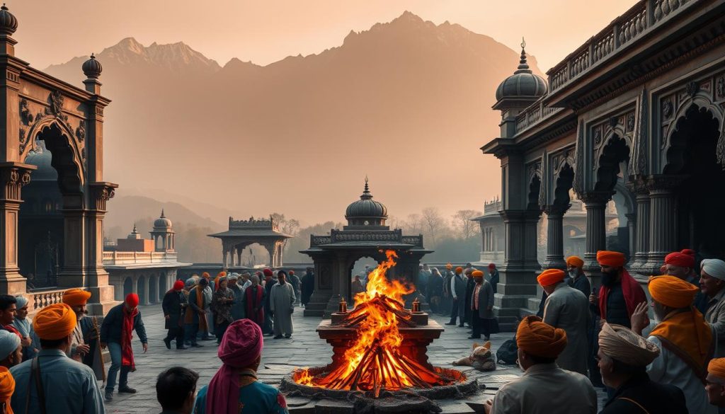historical Sikh cremation